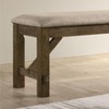 NicBex 40 Inch Storage Bench Modern Wooden Shoe Bench with Open Shelf and 2 Cushions for Living Room, Bedroom, Entryway - 3 of 4
