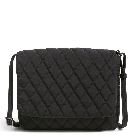 Vera Bradley Women's Outlet Microfiber Small Flap Hipster Crossbody Bag Moonless Night