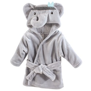 Little Treasure Baby Plush Bathrobe, Elephant, 0-9M - 1 of 1