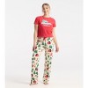 Women's Merry Christmas Pajama Tee - 3 of 4