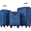 Infurnic Bag and Luggage Sets Hardshell  3 PCS with 360° Spinners Lightweight Suitcase, DurableTravel Suitcase, Multicolored, 28.5"*17.9"*11.6" - 3 of 4