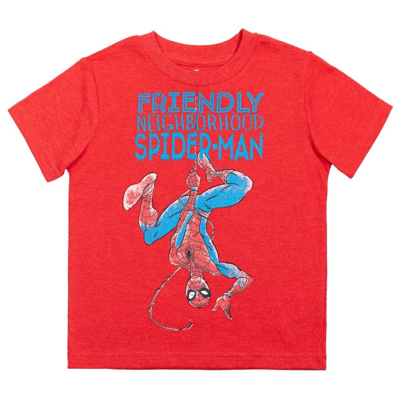Marvel Avengers Spiderman 3 Pack T-Shirts, 5 of 9