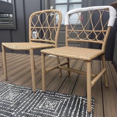 Britanna wicker patio cheap stack chair