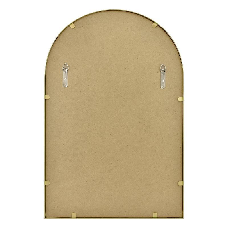 20&#34; x 30&#34; Arched Metal Wall Mirror Brass - Threshold&#8482;, 5 of 12