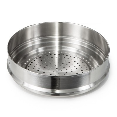 Nutrichef Steamer Insert with Lid - Stainless Steel