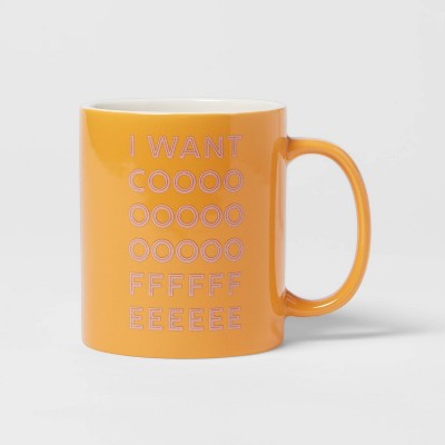 15oz Stoneware I Want Coffee Mug - Room Essentials™