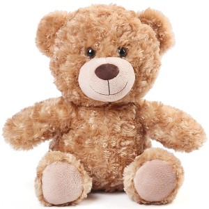 BenBen Brown Teddy Bear Stuffed Animal, 12" Cute Shaggy Stuffed Bear Plush Toy for Kids - 1 of 4