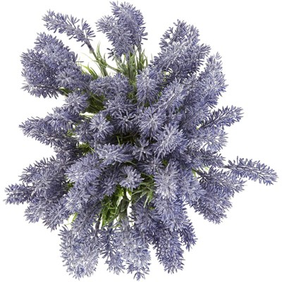 Juvale 12 Packs Artificial Lavender, Fake Faux Purple Flowers for Home Spring Decor, Wedding Bridal Shower Party Decorations