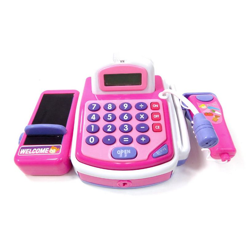 Link Pretend Play Store Electronic Toy Cash Register for Kids - STEM Toy with Mic Speaker and Play Money Included, 3 of 5