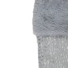 Northlight 20" Gray and Silver Faux Fur Christmas Stocking - 3 of 4