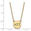 Black Bow Jewelry 14k Yellow Gold Plated Sterling Silver Alpha Sigma Tau Greek Life Necklace 18 Inch - 3 of 4