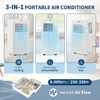 Coucheta 8000 BTU Portable Air Conditioner, 3-in-1 Cooling, Fan & Dehumidifier for Rooms Up to 350 Sq.Ft, Energy Efficient, Quiet, with Remote& Timer - 2 of 4