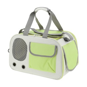 Unique Bargains Pet Carrier Bag Foldable Transport Box Green - 1 of 4