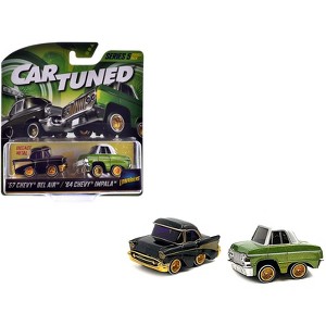 "Lowriders" Series 5 Chevrolet Double Pack Set of 2 Cars Diecast Model Cars by CarTuned - 1 of 3