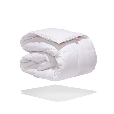 Twin Size White Cotton Duck Down Comforter