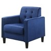 HOMLUX 27.5"W Velvet Accent Arm Chair with Tufting - 2 of 4