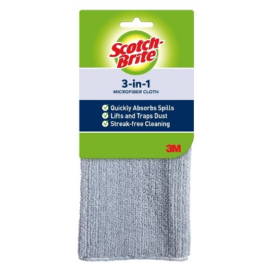 Scotch-Brite 3-in-1 Microfiber Cleaning Cloth