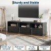 TV Stand for TVs up to 85",Mid Century Modern Entertainment Center with Storage Drawer & Open Shelves - 4 of 4