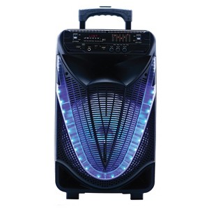 Naxa® Sound Pro 12-In. Bluetooth® Portable Party System with Disco Light and Microphone, NDS-1233 in Black - 1 of 4