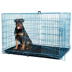 BestMassage 24/30/36/42/48 Inch Dog Crate Dog Cage Dog Kennel with Double Door Removable Tray & Handle Indoor Outdoor Pet Crate - 1 of 4
