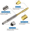 Unique Bargains 6542 High Speed Steel Metric Spiral Point Thread Tap and Twist Drill Bit Sets 4 Pcs - 3 of 4