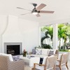 IHOMEADORE 52" Black Modern LED Ceiling Fan with Remote and Light - 2 of 4