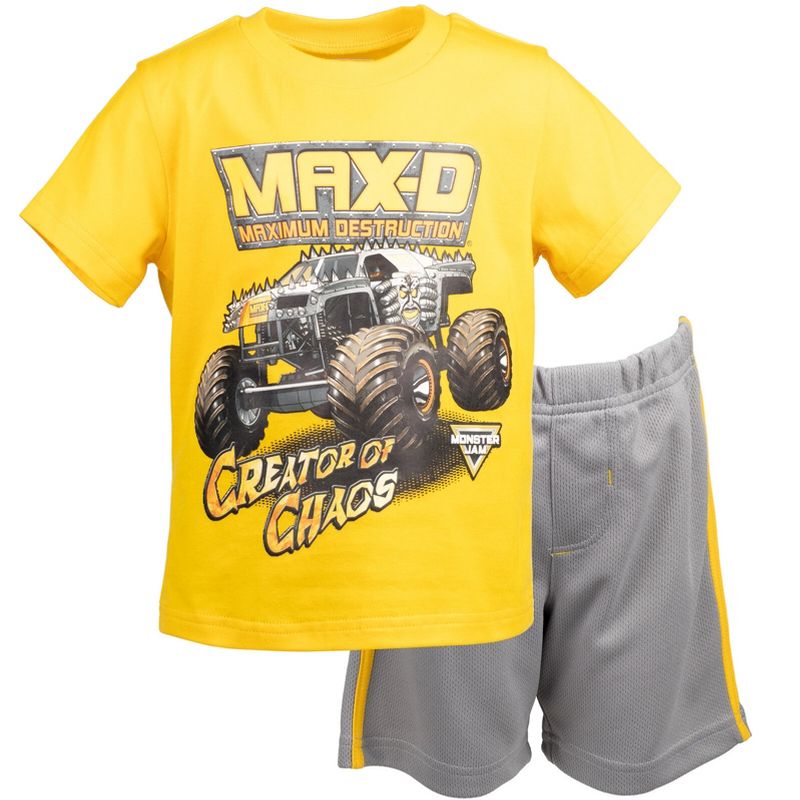 Monster Jam Graphic T-Shirt and Shorts Outfit Set Little Kid to Big Kid, 1 of 8