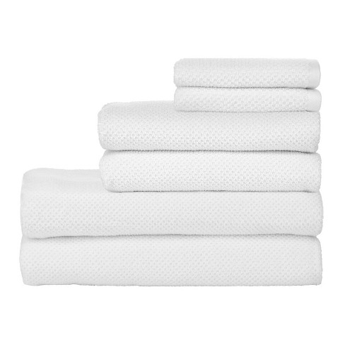 Nate Home by Nate Berkus Cotton Terry 6-Piece Towel Set - Snow/White