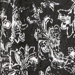 black floral paisley