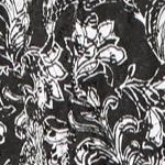 black floral paisley