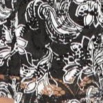 black floral paisley