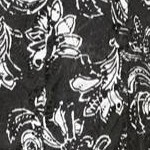 black floral paisley