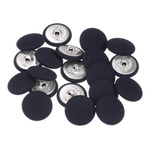Unique Bargains Metal Shank Round Cloth Covered DIY Sewing Buttons 20 Pcs - 1 of 4