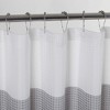 Dainty Home Waffle Weaved Ombre Striped Shower Curtain - image 2 of 4