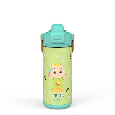 Zak Designs 14oz Stainless Steel Kids' Water Bottle with Antimicrobial Spout 'CoComelon'