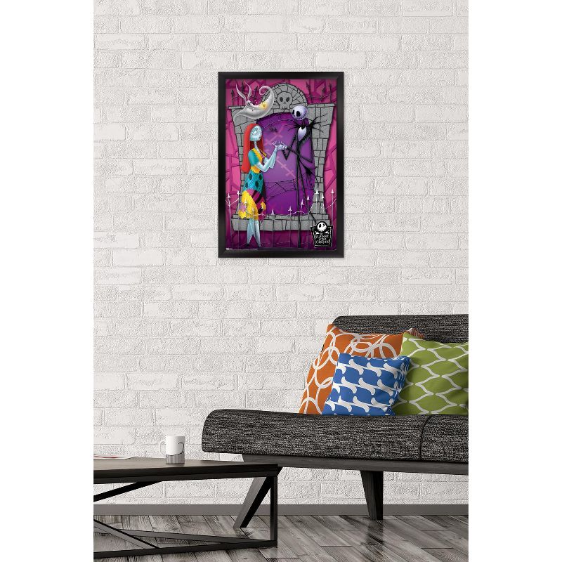 Trends International Disney Tim Burton's The Nightmare Before Christmas - Love Framed Wall Poster Prints, 2 of 7