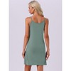INSPIRE CHIC Women's Modal Soft Spaghetti Dress Crewneck Sleepwear - 4 of 4