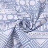 INSPIRE CHIC Women's Geometric Printed Cotton Linen Lace Trim Square Scarves 1Pc - 4 of 4