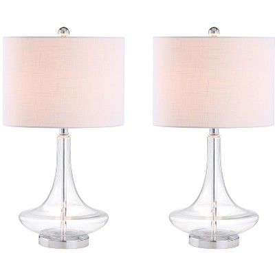 JONATHAN Y Cecile Glass Teardrop LED Table Lamp