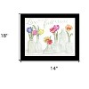HomeRoots Live Life in Full Color Tulips Black Framed Print Wall Art - 3 of 4