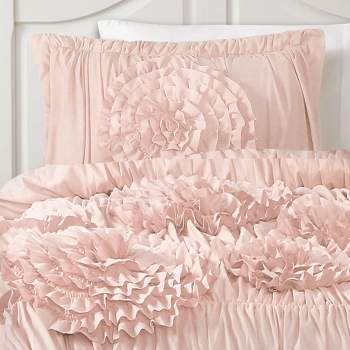 3pc Full/Queen Serena Kids' Comforter Set Pink - Lush Décor