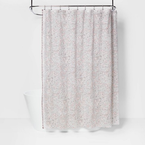 pink shower curtains