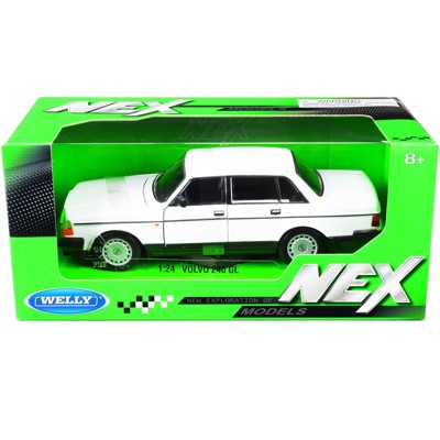 Volvo 240 GL White "NEX Models" 1/24 Diecast Model Car by Welly