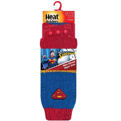 Men's Superman Slipper Socks | Size Men's 7-12 - Superman : Target