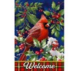 Briarwood Lane Winter House Flag 40x28 For Outdoor Cardinal and Holly For Winter House Flag - 3 of 4