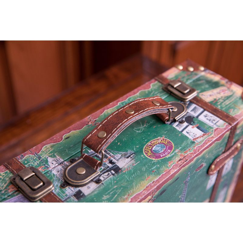 Vintiquewise Vintage Style Luggage Suitcase, Set of 2, 4 of 5