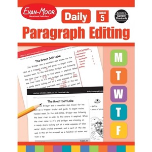 Daily Paragraph Editing, Grade 5 Teacher Edition - by  Evan-Moor Educational Publishers (Paperback) - 1 of 1