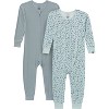 Modern Moments by Gerber Baby Neutral, Toodler and Child Blue 2PC Snug Fitting Footless Pajamas 2T - 2 of 4