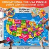 QUOKKA 70 Pieces Jigsaw Puzzles for Kids 4 5 6 Years Old - 400+ Facts on 50 Double-Sided Flashcards | Learn World| Education Activity Gift - 2 of 4