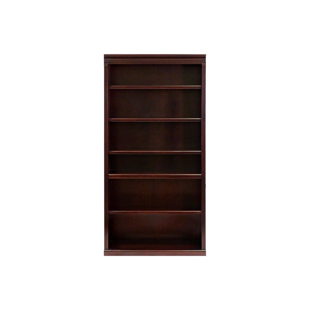 Photos - Garden & Outdoor Decoration 72" Huntington Club Wood Bookcase Cherry - Martin Furniture: Office Storage, No Assembly Required